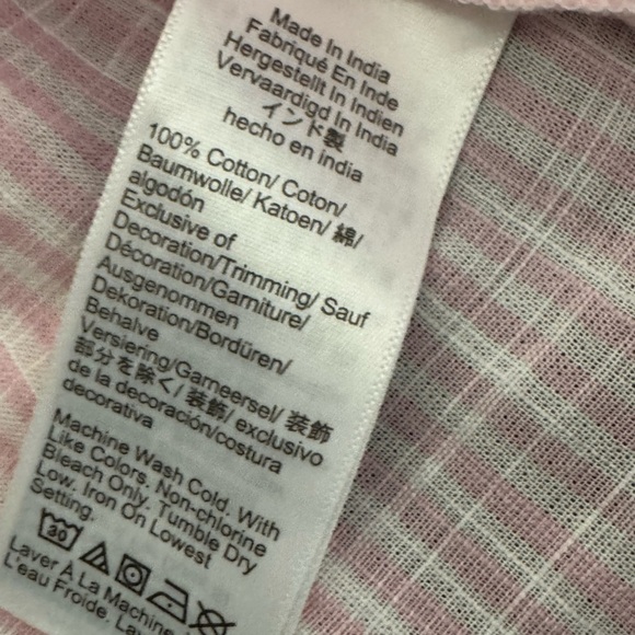 NWT J.Crew Striped‎ ruffle-front flutter-sleeve top in White Spring Blossom M - Picture 14 of 15